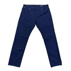 PT Torino Denim‎ RLZ Mens 34 Navy Blue Slim Casual Chino  Pants Romania Luxury